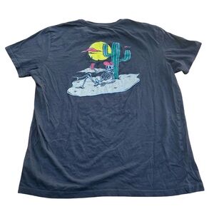 Taco Tuesday Tshirt Medium Cactus Saguaro Black 100% Cotton